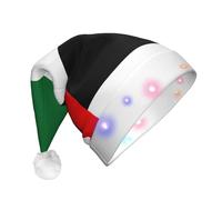 KKAFGBV Adult LEDFlag of the United Arab Emirates Printed Santa Hat - Holiday Party Supplies Light Up Santa Hat (Adults and Kids)