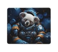 KKAFGBV astronaut koala Printed Comfortable Mouse Padâ€“Non-Slip PU Leather Base, Smooth & Modern Design for Office, HomeUse7 x 8.6 in