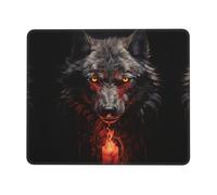 KKAFGBV Bad Boy Red Wolf Printed Comfortable Mouse Padâ€“Non-Slip PU Leather Base, Smooth & Modern Design for Office, HomeUse7 x 8.6 in