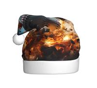 KKAFGBV Classic Hot Baseball Printed Santa Hat - Unisex, perfect for Christmas and New Year parties