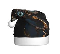 KKAFGBV Classic Medieval War Horses Printed Santa Hat - Unisex, perfect for Christmas and New Year parties