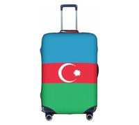 KKAFGBV Flag of Azerbaijan Printed Suitcase Cover-Resistant for 18-22 Inch Wheeled Suitcases, Must-Have Travel Essential