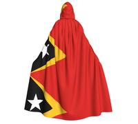 KKAFGBV Halloween Adult Hooded Robe Democratic Republic of Timor-Leste Printed Cape with Hood Unisex Suitable for Christmas Cosplayers