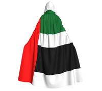 KKAFGBV Halloween Adult Hooded Robe Flag of the United Arab Emirates Printed Cape with Hood Unisex Suitable for Christmas Cosplayers