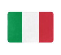 KKAFGBV Italian flag Printed welcome mat â€“ for indoor and outdoor entrances, patios, porches, non-slip and waterproof doormats