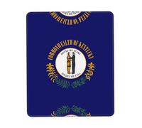 KKAFGBV Kentucky State Flag Printed Comfortable Mouse Pad-Non-Slip PU Leather Base, Smooth & Modern Design for Office, HomeUse10 x 12 inch