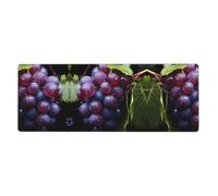 KKAFGBV Large Fresh Grapes Printed Gaming Mouse Padâ€“11.8 x 31.5 Inches Non-Slip and Waterproof for Keyboard, Computer