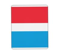 KKAFGBV Luxembourg flag Printed Comfortable Mouse Pad-Non-Slip PU Leather Base, Smooth & Modern Design for Office, HomeUse8.3 x 10.3 in