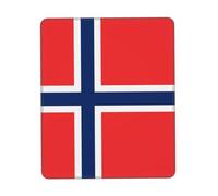 KKAFGBV Norwegian flag Printed Comfortable Mouse Pad-Non-Slip PU Leather Base, Smooth & Modern Design for Office, HomeUse8.3 x 10.3 in