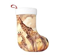 KKAFGBV Personalized Giraffe mother and child Printed Double-Sided Christmas Stockings â€“ Festive Fireplace Hanging Decor, Tree Decoration