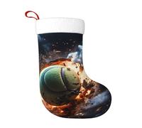KKAFGBV Personalized Lightning Fever Tennis Printed Double-Sided Christmas Stockings â€“ Festive Fireplace Hanging Decor, Tree Decoration