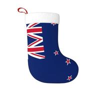 KKAFGBV Personalized New Zealand Flag Printed Double-Sided Christmas Stockings – Festive Fireplace Hanging Decor, Tree Decoration