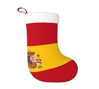 KKAFGBV Personalized Spanish flag Printed Double-Sided Christmas Stockings – Festive Fireplace Hanging Decor, Tree Decoration