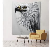 KKAFGBV Sketching an eagle Printed Wall Tapestryï¼ŒFashionable Home Decorationï¼ŒBeautiful Makeup Wall Carpet Decorationï¼Œ60x51in