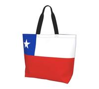 KKAFGBV Stylish and Luxurious Flag of Chile Printed handbagâ€“Large Capacity, Lightweight and Foldable Shopping Bag