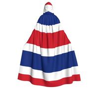 KKAFGBV Unisex Flag of Costa Rica Printed Hooded Robe Cape - Perfect for Halloween, Christmas, Carnival, Disco Party and more.