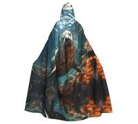 KKAFGBV Unisex Seal pup in water Printed Hooded Robe Cape - Perfect for Halloween, Christmas, Carnival, Disco Party and more.