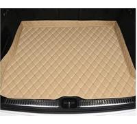 KKAIRA Tailored Car Leather Boot Liner for Audi A7 Sportback 2010-2018, Waterproof Anti Slip Leather Rear Trunk Storage Liner Protector Pad Boot Mats,Beige
