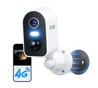 KKB 4G LTE Cellular Security Camera Magnetic, No WiFi Security Cameras Indoor Built-in SIM, 2K Wireless Outdoor Off-Grid Battery Camera Without Internet, AI Detection, Color Night Vision, 2-Way Audio