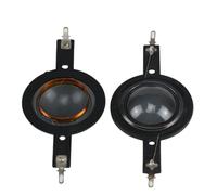 KKBPCB 25.4mm Dome Tweeter Coil Transparent Silk Film Horn Tweeter Diaphragm Driver 25 Core Treble 6OHM 8OHM DIY(6PCS)