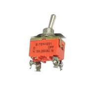 KKCZOFMJ 1pc E-TEN1021 1121 1122 1221 1321 1322 Series Orange Toggle Switch 15A 250VAC ON Off ON 2/3 Positions 2/3/4/6 Pins(E-TEN1221 4Pins)