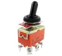 KKCZOFMJ 1pcs 15A/250VAC on/Off/on 3 Position DPDT Toggle Switch with Waterproof Boot LW