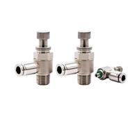 KKCZOFMJ 1PCS 304 Stainless Steel Quick Connector Cylinder Throttle Valve Adjustment Speed Control Valve SL4/6/8/10/12-M5/01/02/03/04(SL8-04)