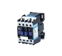 KKCZOFMJ 3 Phase Motor Magnetic Contactor Relay 12A 3P 3 Pole 1NO AC 24V 110V 220 Volts 380V Coil CJX2-1210 35mm Din Rail Mounting(Ac220v)