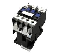 KKCZOFMJ 3 Phase Motor Magnetic Contactor Relay 12A 3P 3 Pole 1NO AC 24V 110V 220 Volts 380V Coil CJX2-1210 35mm Din Rail Mounting(220vac)