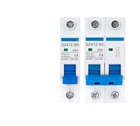 KKCZOFMJ Circuit breakerDZ47 DC Circuit Breaker 120V 200V 250V 500V Solar Charge Protector Automatic Short 6A 10A 16A 25A Quick Switch 1Pcs Color : 63A(25v,3P DC750V)