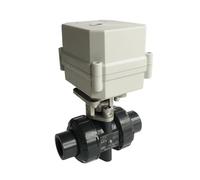 KKCZOFMJ DN15 Plastic Actuated Valve AC110V-230V 3/4/7 Wires BSP/NPT 1/2'' 10NM On/Off 15 Sec Electric Shut Off Valve Metal Gear(Npt,AC-CR202)