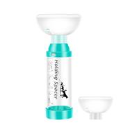 KKEOKE Cat Inhaler Spacer with Round Silicone Mask - Feline Aerosol Chamber for Cats with a Respiratory Condition (Includes 2 Mask Sizes)