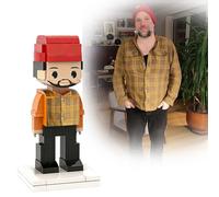 KKHH Personalized Couple Photo Building Blocks - Custom Block Figures, Custom Gifts for Couples, Customizable Personalized Birthday Gift (Solo Photo)
