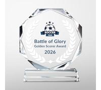 KKHH Personalized Crystal Trophy with Text - Custom Glass Trophy Award, Customizable Employee of the Month Appreciation Gift, Corporate Recognition Award, Personalized Retirement Plaque