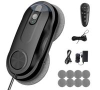 KKI Window Cleaning Robot, Auto Window Cleaner Robot, Dual Spray, Max 3200pa,AI Path Planning & Edge Detection, for High-Rise Windows, Glass Door,10xCloths, X3 (Black)