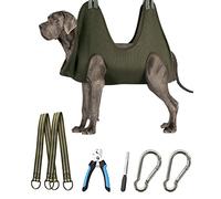 Kkiimatt 10 in 1 Pet Grooming Hammock Harness with Nail Clippers/Trimmer, Nail File, Comb,Breathable Dog Hammock Restraint Bag, Dog Grooming Helper for Nail Trimming/Clipping