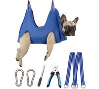Kkiimatt 10 in 5 Pet Grooming Hammock Harness with Nail Clipper, Dog Nail Hammock, Dog Grooming Sling