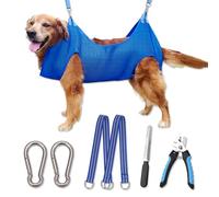 Kkiimatt 2024 New Edition Dog Grooming Hammock,Pet Grooming Harness for Dogs, Dog Nail Trimming Hammock with Nail Clippers/File, Dog Grooming Sling with Wide Strap (Classic Edition/XX-Large)