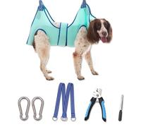 Kkiimatt Dog Grooming Hammock 2023 New Edition, Dog Hanging Harness Holder for Nail Clipping, Dog Nail Trimming Hammock with Wide Strap, Dog Grooming Sling for Claw Care