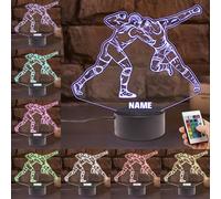 KKIIOEXX Personalized Wrestling Night Light,Custom Illusion Lamp with 16 Colors Remote,Decor for Kids Room,Wrestling Gifts for Wrestler Boys Girls