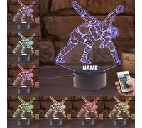 KKIIOEXX Personalized Wrestling Night Light,Custom Illusion Lamp with 16 Colors Remote,Decor for Kids Room,Wrestling Gifts for Wrestler Boys Girls