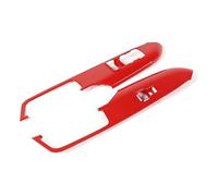 KKIUDVC Car Window Switch for Mustang 2015-2023 Car Inner Interior Door Handle Panel Window Lift Switch Button Frame Trim(Red)