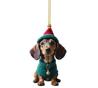 kkiuop 2024 New Funny Dog Christmas Tree Decorations Dachshund Christmas Decorations Tree Pendant Christmas & Christmas Pendant