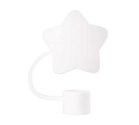 kkiuop Cute Star Straw Lid Tops for stanley Cup,Silicone Straw Tips Topper,Reusable Cute Straw St Silicone Protector,Dust-Proof Lid