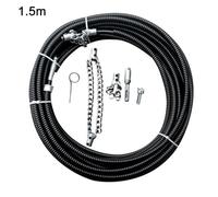kkiuop Electric Drill Drain Cleaner Machine 1-5 Meter With Extension Sewer Pipe Cleaning Plumbing Dredger Tools Spring main Metal chain, For snake, cleaner, multi-purpose tool Cable c Tool, drill-pow