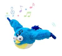 kkiuop Interactive Toys Electric Chirping Flapping Bird With Catnip Indoor Dogs Cats Activated Toy J9O3 Squeak For Pet Plush