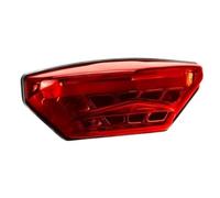 KKIXAPM Rear Tail Light Brake Light For 12V Moto Scooter 3 Wires Motorcycle Tail Brake Light Red Smoke Lens Rear Lamp Daytime Running Signal Universal