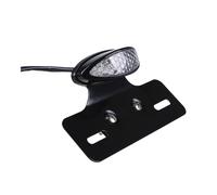 KKIXAPM Rear Tail Light Brake Light Motorcycle Taillight Universal Motocross Motorbike Brake Stop Turn Indicator Lamp Transparent Red Smoke Tail Light