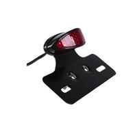 KKIXAPM Rear Tail Light Brake Light Motorcycle Taillight Universal Motocross Motorbike Brake Stop Turn Indicator Lamp Transparent Red Smoke Tail Light