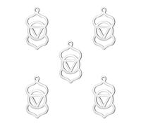 kkjoy 5Pcs 7 Chakra DIY Charms for Jewelry Making and Crafting, Stainless Steel Pendant Craft Supplies Accessories for Make Bracelet Necklace Earrings (Third-eye Chakra 1)